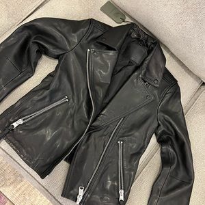 All Saints Dalby Biker Leather Jacket